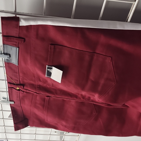 Nwt, Lion DYNASTY Men's Red Pants with White Stripes, SIZE 50 SLIM BY 30 - Picture 7 of 8